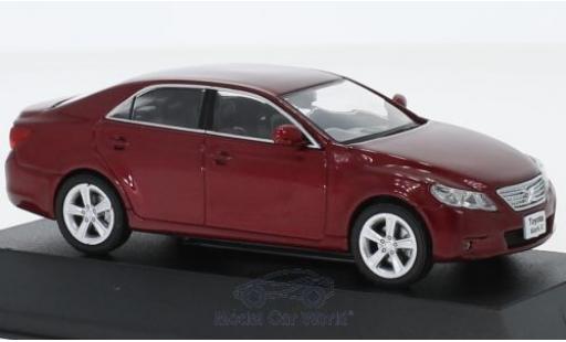 Modelauto Toyota Mark Mark-X -X metallic rood RHD 2012 1/43 First 43 Models