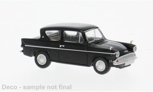 Modelauto Ford Anglia 105E zwart 1959 1/87 Brekina