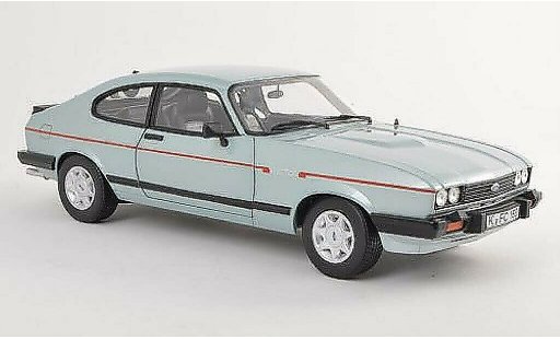 Ford Capri 2.8i 1/18 Norev MkIII grijs-blauw 1982 modelauto