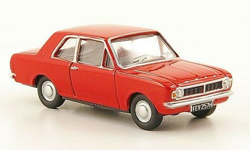 Ford Cortina MK2 1/76 Oxford MKII rood modelauto