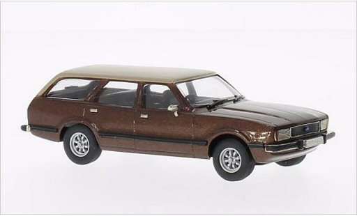 Ford Cortina Ghia 1/43 Brooklin MKIV metallic bruin/beige modelauto