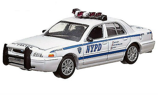 Ford Crown Police Interceptor 1/64 Greenlight Victoria Politie NYPD Politie (USA) 2008 modelauto