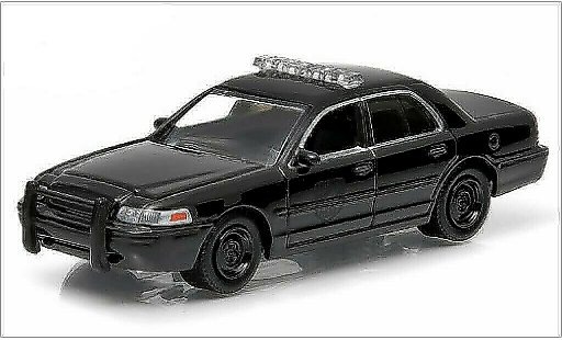 Ford Crown Police Interceptor 1/64 Greenlight Victoria Politie zwart 2008 modelauto