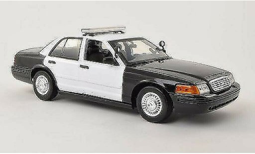 Ford Crown Police Interceptor 1/18 Motormax Victoria Politie wit/zwart Politie (USA) modelauto