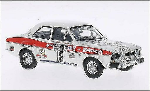 Ford Escort MK1 1/43 Trofeu I 1600 No.18 Clarke & Simpson Motorcraft Rally WM RAC Rally 1973 /I.Kivimaki modelauto