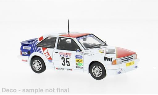 Modelauto Ford Escort RS Turbo MK III Hunsr&Atilde;&frac14;ck Rally 1985 #35 S.Andervang/A.Schoonenwolf 1/43 IXO