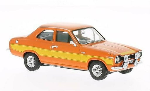 Ford Escort MK1 1/43 Vanguards 2000 oranje/geel modelauto