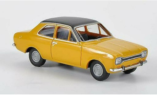 Ford Escort MK1 1/87 Wiking MkI geel/zwart modelauto