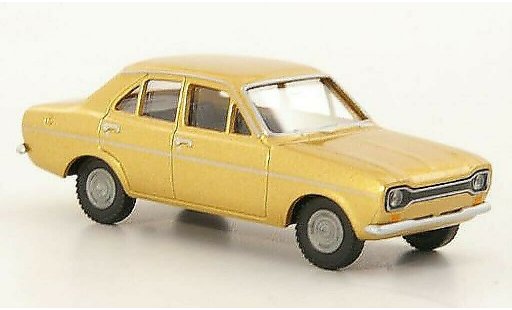Ford Escort MK1 1/87 Wiking MkI gold 4-turig modelauto