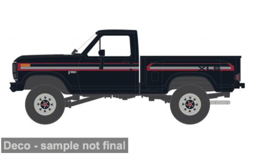 Modelauto Ford F-150 Pickup 50 XLS Flareside 4x4 zwart/Dekor 1983 1/64 IXO America