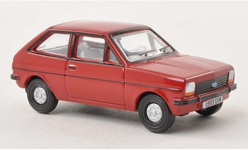Ford Fiesta MKI 1/76 Oxford rood modelauto