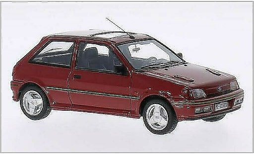Ford Fiesta Turbo 1/43 Kess MKIII rood 1989 modelauto