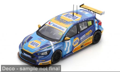 Modelauto Ford Focus BTCC 2025 #116 A.Sutton 1/43 Spark
