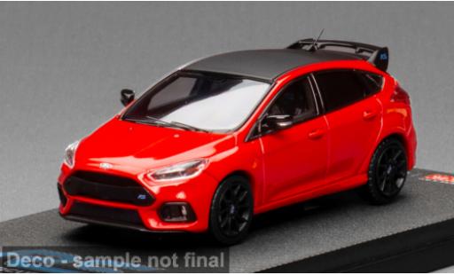Modelauto Ford Focus RS rood/zwart 2018 1/64 Sun Star