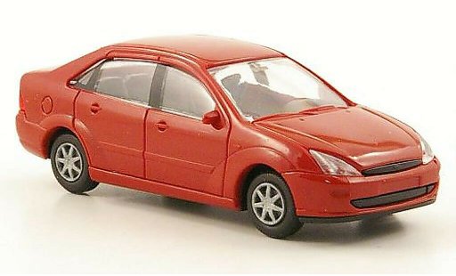 Ford Focus ST 1/87 Rietze Stufenheck (C170) rood 2001 modelauto