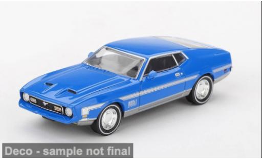 Modelauto Ford Mustang Mach 1 blauw 1971 :64 1/64 Mini GT