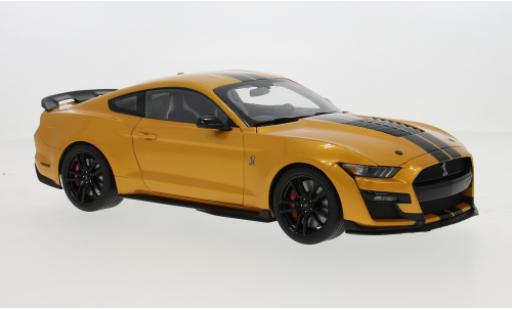 Modelauto Ford Mustang Shelby GT500 Ford Mustang oranje/zwart 1/18 AUTOart