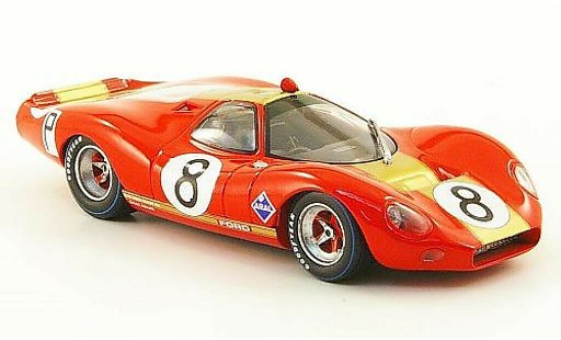 Ford P68 Alan Mann 1/43 Minichamps F3L No.8 Racing Irwin/Rodriguez 1000 Km Nurburgring 1968 modelauto