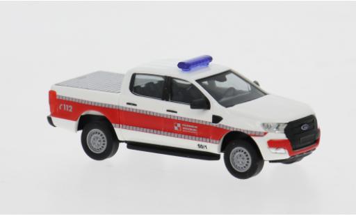 Modelauto Ford Ranger Emergency 2016 Brandweer W&Atilde;&frac14;rzburg 1/87 Busch