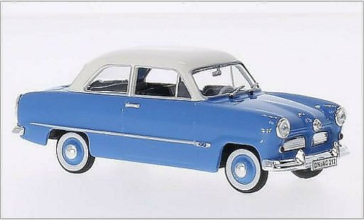 Ford Taunus 12M 1/43 Norev blauw/wit 1954 modelauto