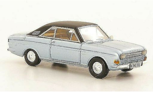 Ford Taunus 15M 1/87 Neo P6 Coupe grijsblauw/zwart 1968 modelauto