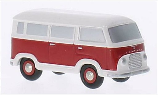 Ford Taunus FK 1000 1/90 Schuco Transit rood/wit modelauto