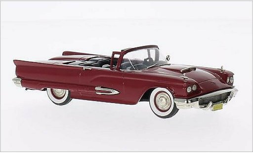 Ford Thunderbird Squarebird 1/43 Brooklin Cabriolet rood 1959 modelauto