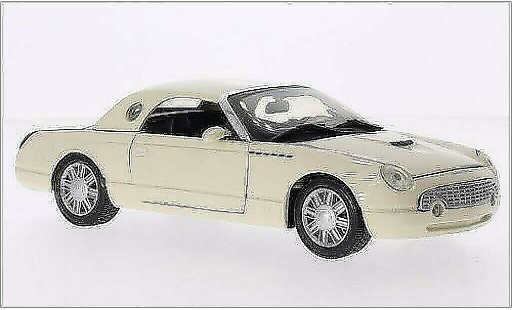 Ford Thunderbird Retro 1/24 Motormax Hardtop beige 2002 modelauto