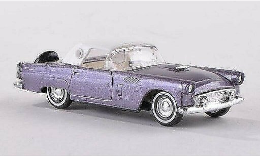 Ford Thunderbird Two-Seater 1/87 Busch Hardtop grijs-lila 1956 modelauto