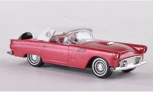 Ford Thunderbird Two-Seater 1/87 Busch Hardtop rood 1956 modelauto
