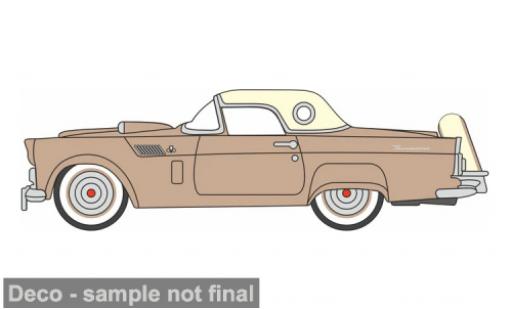 Modelauto Ford Thunderbird Two-Seater bruin/beige 1956 1/87 Oxford