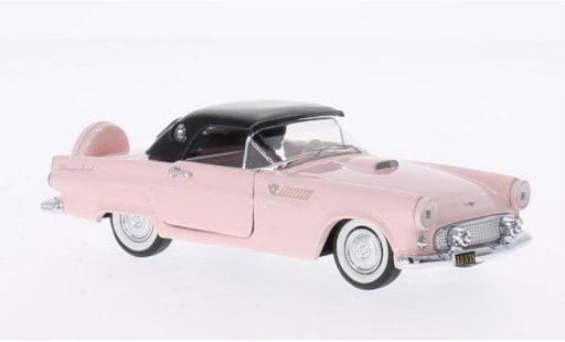 Ford Thunderbird Two-Seater 1/43 Rio roze/zwart Elvis Presley Personal Car 1956 modelauto