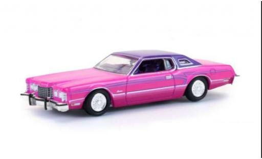 Modelauto Ford Thunderbird Big Bird roze/paars 1975 1/64 Greenlight