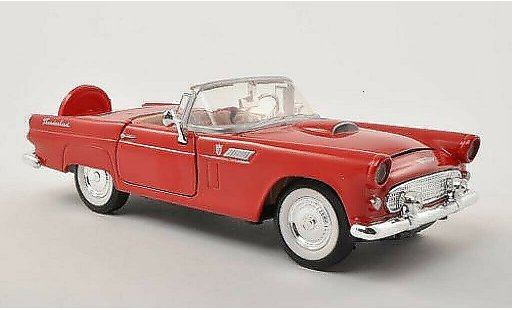 Ford Thunderbird Two-Seater 1/24 Motormax rood 1956 modelauto