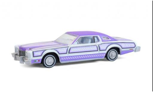 Modelauto Ford Thunderbird Big Bird paars/lila 1973 1/64 Greenlight