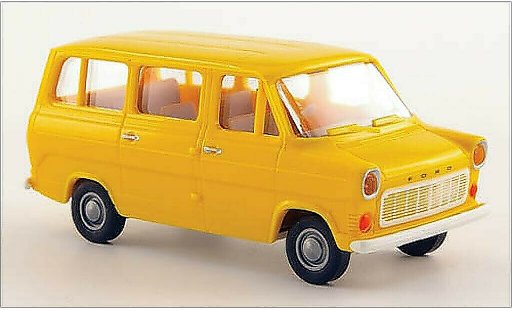 Ford Transit Kastenwagen 1/87 Brekina IIb geel 1970 modelauto