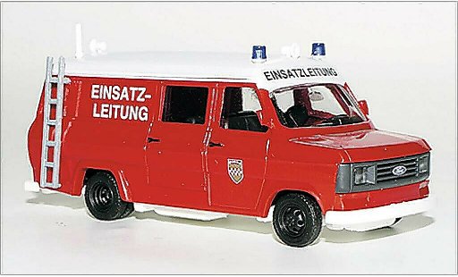 Ford Transit Bus 1/87 Busch Stationwagen Brandweer Hamm 1965 modelauto