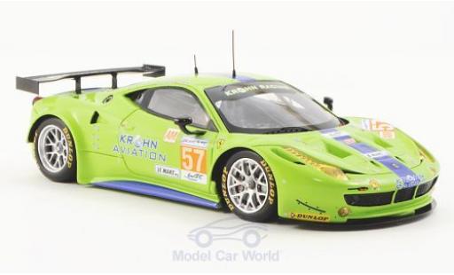 Modelauto Ferrari 458 Italia GT2 No.57 Krohn Racing 24h Le Mans 2012 1/43 Fujimi