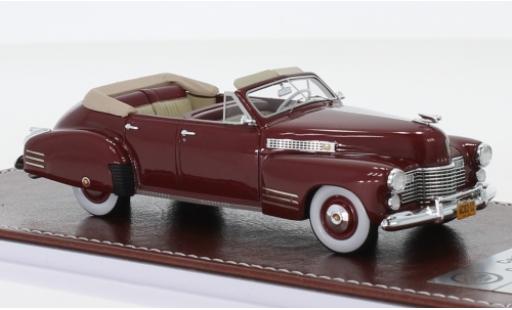 Modelauto Cadillac Series 62 Convertible Cabriolet Sedan metallic rood 1941 1/43 GIM   Great Iconic Models