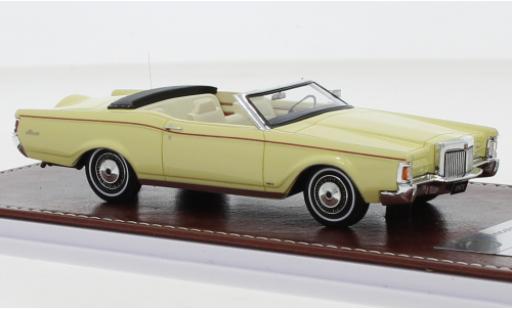 Modelauto Lincoln Mark Convertible III Cabriolet geel 1971 1/43 GIM   Great Iconic Models