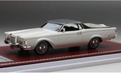 Modelauto Lincoln Continental Farm and Ranch Special Mark III wit/zwart 1971 1/43 GIM   Great Iconic Models