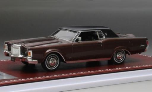 Modelauto Lincoln Mark Base III metallic bruin/mat-zwart 1971 1/43 GIM   Great Iconic Models