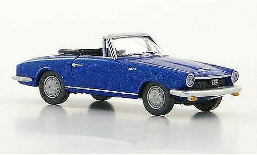 Glas 1700 GT Cabriolet 1/87 Wiking blauw modelauto