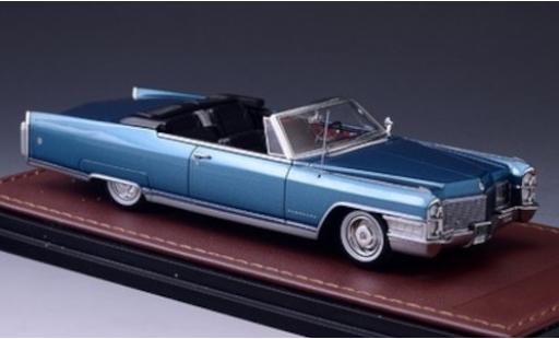 Modelauto Cadillac Eldorado Convertible Cabriolet metallic blauw 1965 1/43 GLM