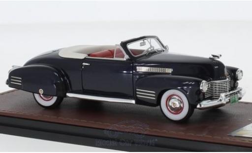 Modelauto Cadillac Series 62 Convertible Cabriolet Coupe metallic blauw 1941 1/43 GLM