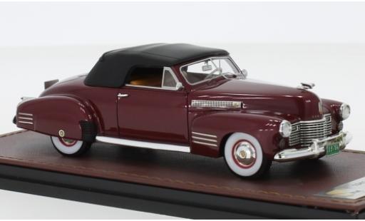 Modelauto Cadillac Series 62 Convertible Cabriolet Coupe metallic rood 1941 1/43 GLM