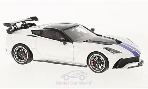 Modelauto Chevrolet Corvette tuning Widebody DarwinPRO zwart Sails wit/blauw 2016 1/43 GLM