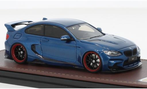 Modelauto Bmw M235 tuning i DarwinPro MTC Design zwart Sails metallic blauw 1/43 GLM