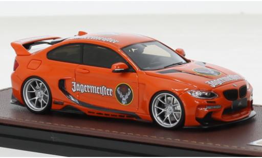 Modelauto Bmw M235 tuning i DarwinPro MTC Design zwart Sails oranje 1/43 GLM
