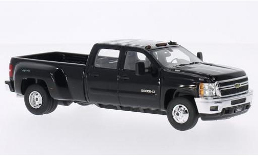 Modelauto Chevrolet Silverado pickup 3500HD zwart 2011 1/43 GLM